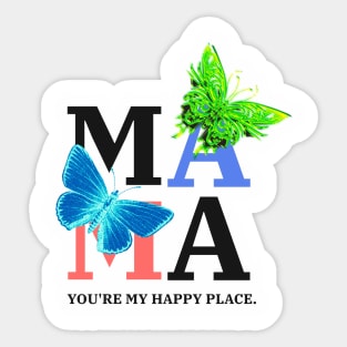 Ma ma butterfly's Sticker